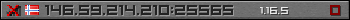 Userbar gray 350x20 for 146.59.214.210:25565