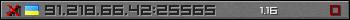 Userbar grau 350x20 für den Server 91.218.66.42:25565