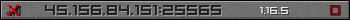 Userbar grau 350x20 für den Server 45.156.84.151:25565