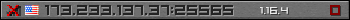 Userbar grau 350x20 für den Server 173.233.137.37:25565