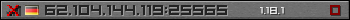 Userbar grau 350x20 für den Server 62.104.144.119:25565