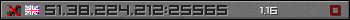 Userbar grau 350x20 für den Server 51.38.224.212:25565