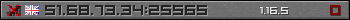 Userbar gray 350x20 for 51.68.73.34:25565