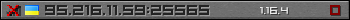 Userbar gray 350x20 for 95.216.11.59:25565