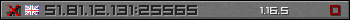 Userbar grau 350x20 für den Server 51.81.12.131:25565