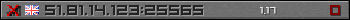 Userbar grau 350x20 für den Server 51.81.14.123:25565