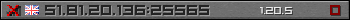 Userbar gray 350x20 for 51.81.20.136:25565