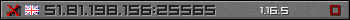 Userbar gray 350x20 for 51.81.198.156:25565