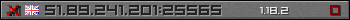 Userbar grau 350x20 für den Server 51.89.241.201:25565