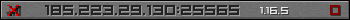 Userbar gray 350x20 for 185.223.29.130:25565