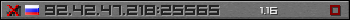 Userbar grau 350x20 für den Server 92.42.47.218:25565
