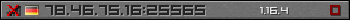 Userbar gray 350x20 for 78.46.75.16:25565
