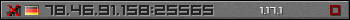 Userbar grau 350x20 für den Server 78.46.91.158:25565