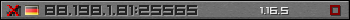 Userbar grau 350x20 für den Server 88.198.1.81:25565