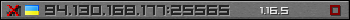 Userbar gray 350x20 for 94.130.168.177:25565