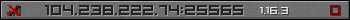 Userbar grau 350x20 für den Server 104.238.222.74:25565