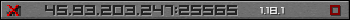 Userbar gray 350x20 for 45.93.203.247:25565