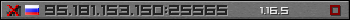 Userbar grau 350x20 für den Server 95.181.153.150:25565