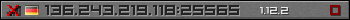 Userbar grau 350x20 für den Server 136.243.219.118:25565
