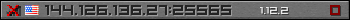 Userbar grau 350x20 für den Server 144.126.136.27:25565