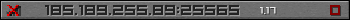 Userbar grau 350x20 für den Server 185.189.255.89:25565