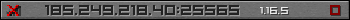 Userbar gray 350x20 for 185.249.218.40:25565