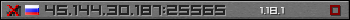 Userbar gray 350x20 for 45.144.30.187:25565