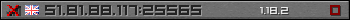Userbar grau 350x20 für den Server 51.81.88.117:25565