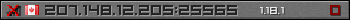 Userbar gray 350x20 for 207.148.12.205:25565