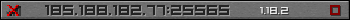 Userbar grau 350x20 für den Server 185.188.182.77:25565