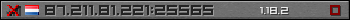 Userbar grau 350x20 für den Server 87.211.81.221:25565