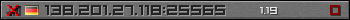 Userbar gray 350x20 for 138.201.27.118:25565