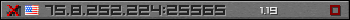 Userbar grau 350x20 für den Server 75.8.252.224:25565