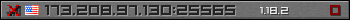 Userbar gray 350x20 for 173.208.97.130:25565