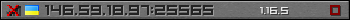Userbar gray 350x20 for 146.59.18.97:25565