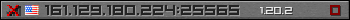 Userbar gray 350x20 for 161.129.180.224:25565