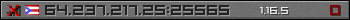 Userbar grau 350x20 für den Server 64.237.217.25:25565