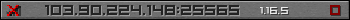 Userbar gray 350x20 for 103.90.224.148:25565