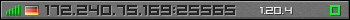 Userbar gray 350x20 for 172.240.75.169:25565