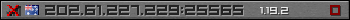 Userbar gray 350x20 for 202.61.227.229:25565
