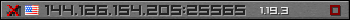 Userbar grau 350x20 für den Server 144.126.154.205:25565