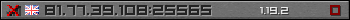 Userbar gray 350x20 for 81.77.39.108:25565