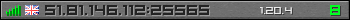 Userbar gray 350x20 for 51.81.146.112:25565