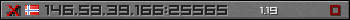 Userbar grau 350x20 für den Server 146.59.39.166:25565