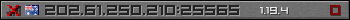 Userbar gray 350x20 for 202.61.250.210:25565