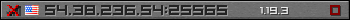 Userbar grau 350x20 für den Server 54.38.236.54:25565