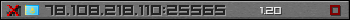 Userbar grau 350x20 für den Server 78.108.218.110:25565