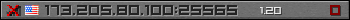 Userbar gray 350x20 for 173.205.80.100:25565