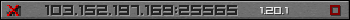 Userbar gray 350x20 for 103.152.197.169:25565