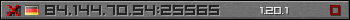 Userbar gray 350x20 for 84.144.70.54:25565